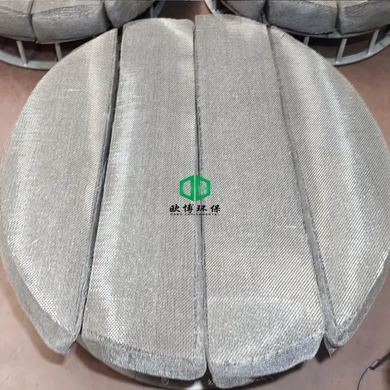 SS304 SS316L Knitte Wire Mesh Demister Pad Metal Mist Eliminator for Tower Internals